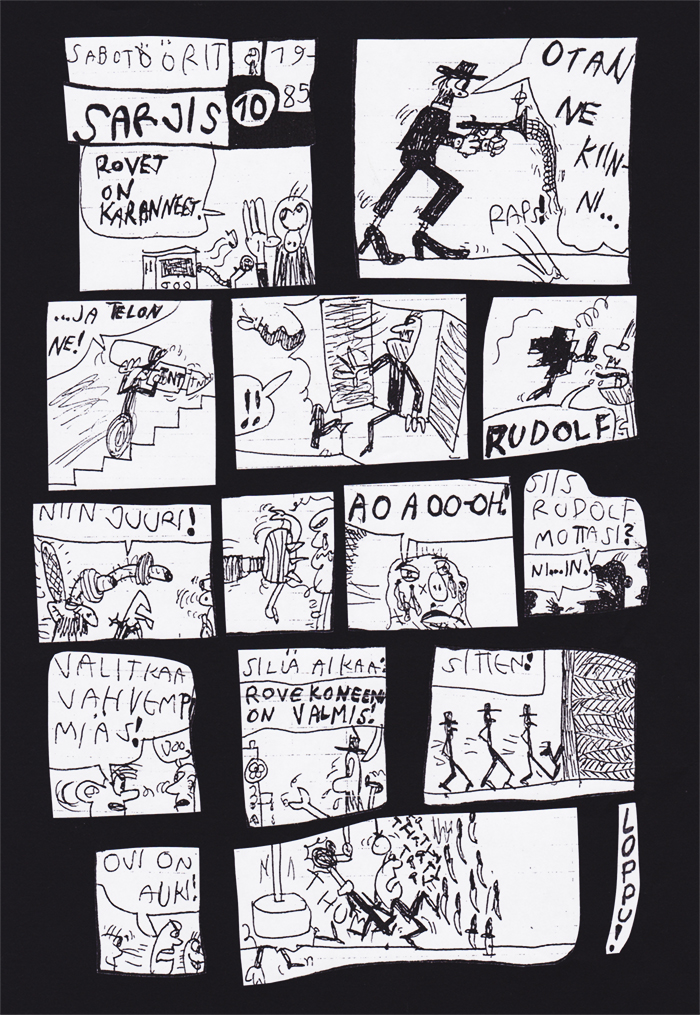 [Sarjakuva "Sabot��rit" - &copy; Tommi Liimatta 1985]